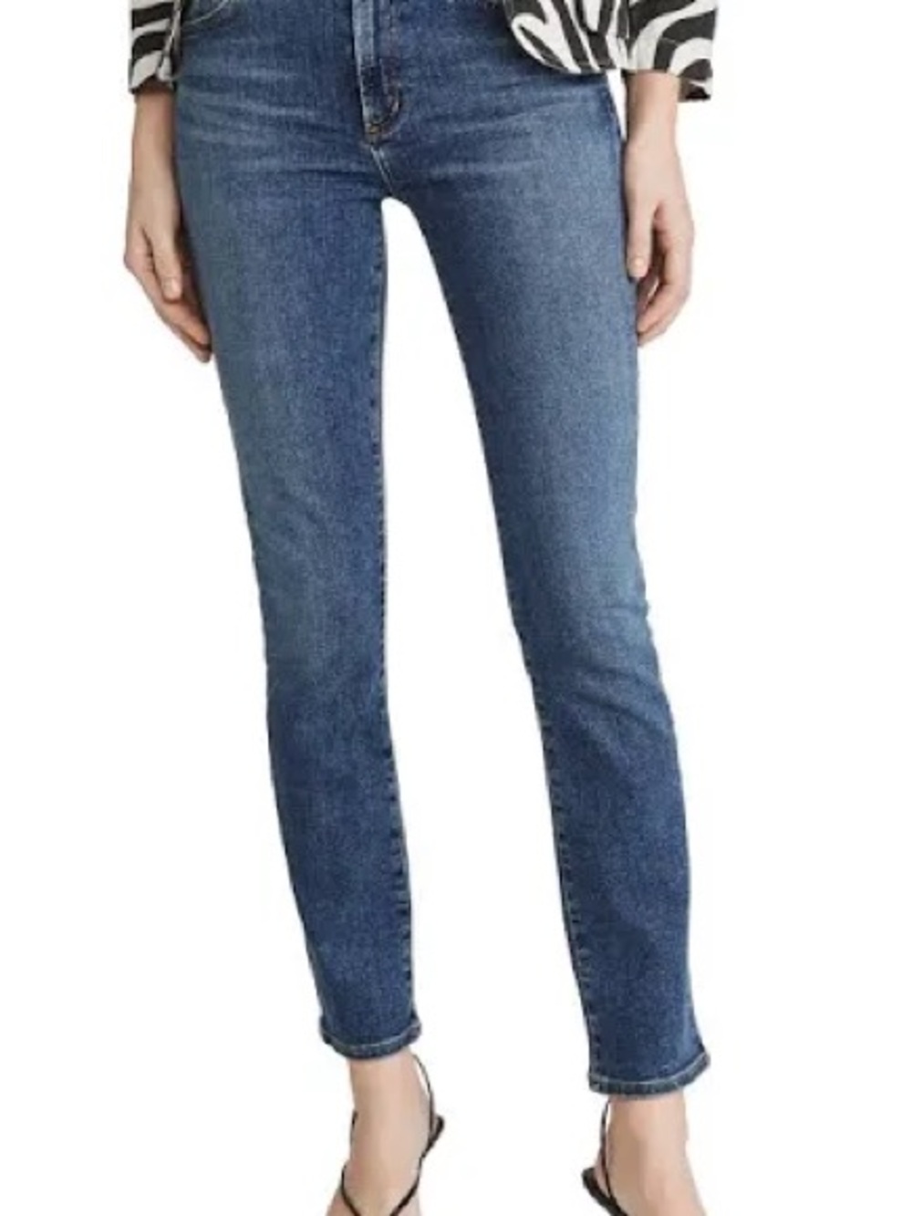 Citizens Of Humanity Skyla Mid-Blue Skinny Jeans